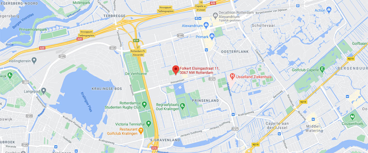Plattegrond Rotterdam Alexanderpolder